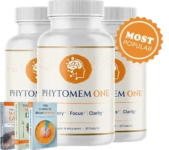 Phytomem One three bottle package at $59 per bottle with free shipping and three free eBooks